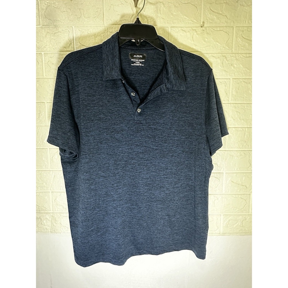 BUNDLE (3) ALFANI Men's Kettle Classic-Fit Performance‎ SS Polo Shirt Size L